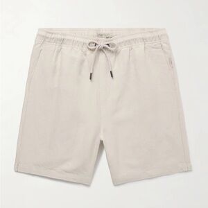 Onia Men's linen Shorts in Cream